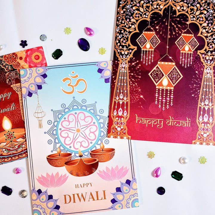 Lovespace Studio - Wholesale Diwali card - Happy Diwali (Kandil)2