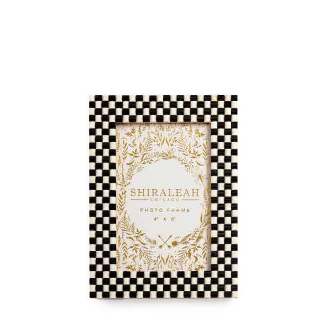 ROMA 4" x 6" MOSAIC PICTURE FRAME,BLACK for wholesale by Shiraleah