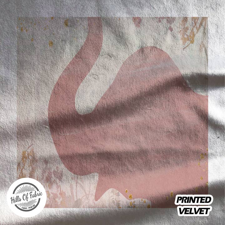 Pink Elephant Animal Blush Printed Fabric Panel for wholesale by Hills Of Fabric