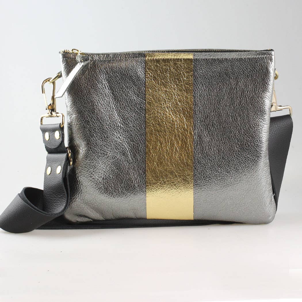 Zina Kao Exclusives – wholesale Crossbody bag – Women's – The METALLIC Stripe Taylor1