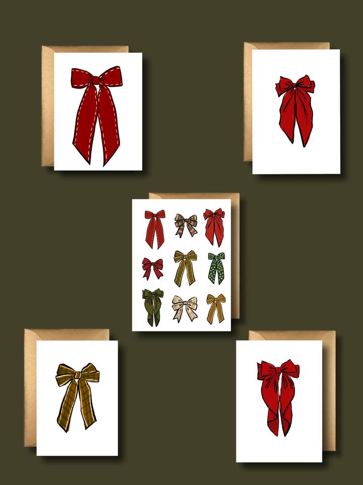 Holiday Bows (Mini Pack) for wholesale by The Art Buff