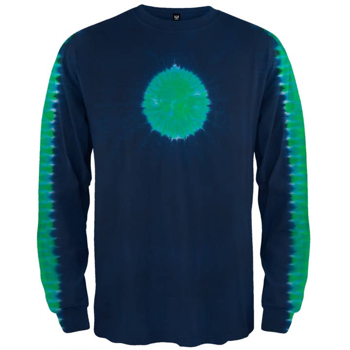 Wedgewood Earth Shoulder Dark Blue Mens Long Sleeve T Shirt for wholesale by Official Store