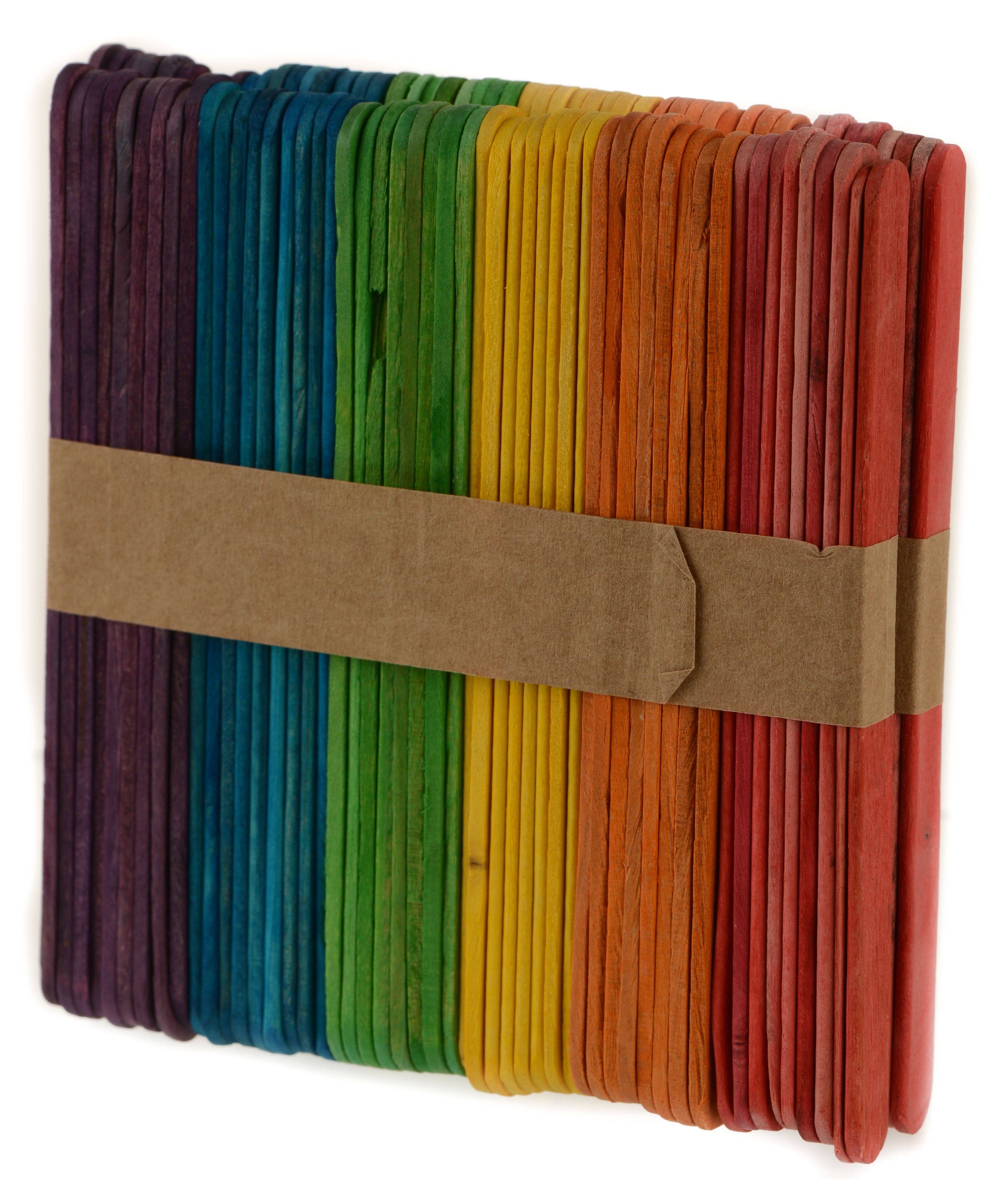 EcoQuality - Wholesale Craft Supplies - Multi Colored Wooden Craft Sticks - Great for Arts and Craft2