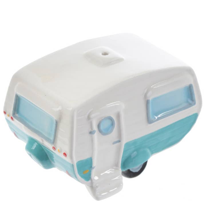 Puckator Ltd - Wholesale Salt & Pepper Shaker Set - Caravan Ceramic Salt and Pepper Set