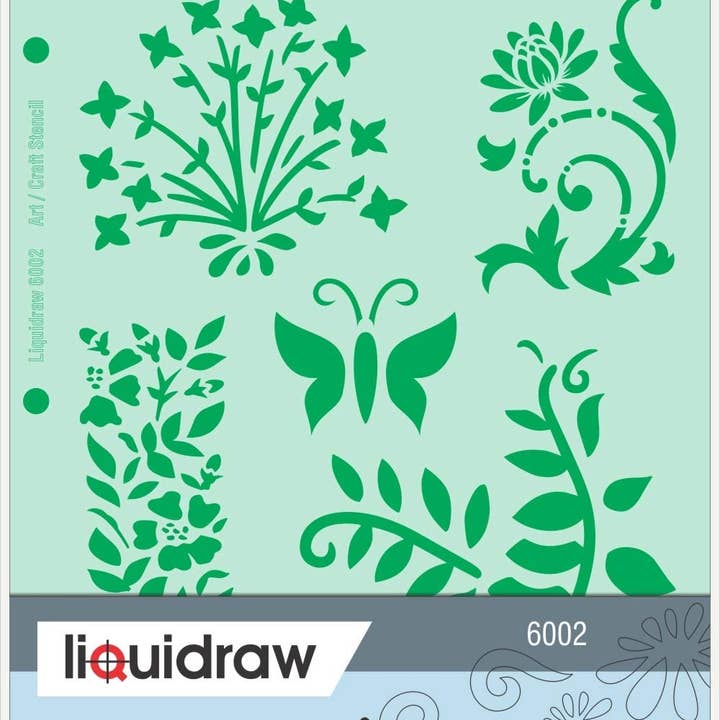 Design Stencils for Crafts, Furniture Painting, Drawing, Cakes, Letters, Numbers, Card Making, Christmas Decoration, Glass, Flowers, Wood, Wedding Invitations, Scrapbooking, Journals for wholesale by Liquidraw