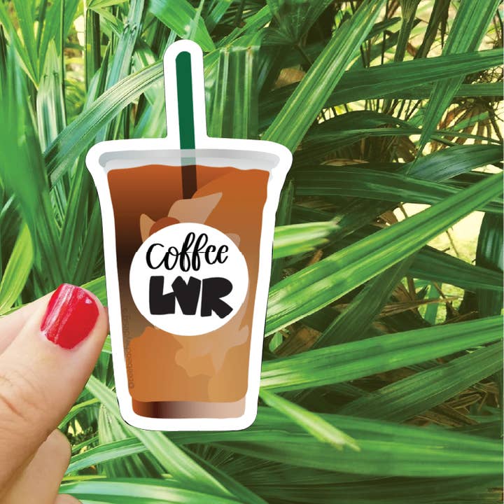 Coffee Sticker for wholesale by Bee Beachey Designs