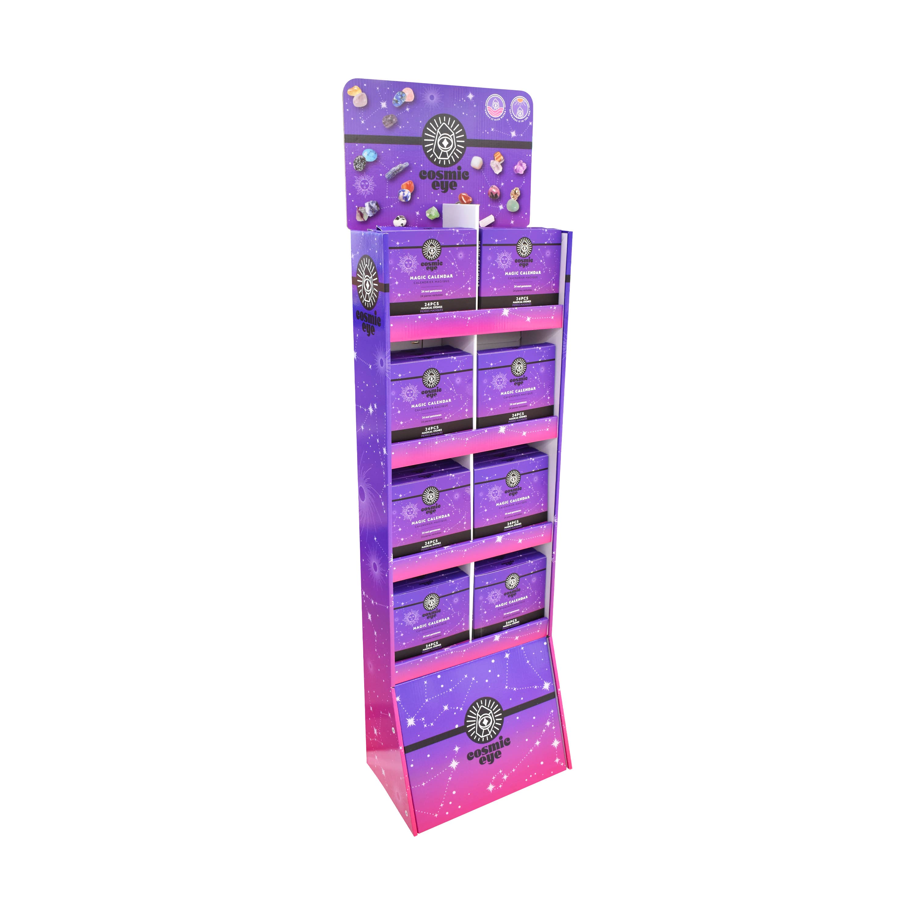 Takecare - Vente Calendriers de l'avent - Présentoir vide calendrier de l'avent Cosmic Eye3