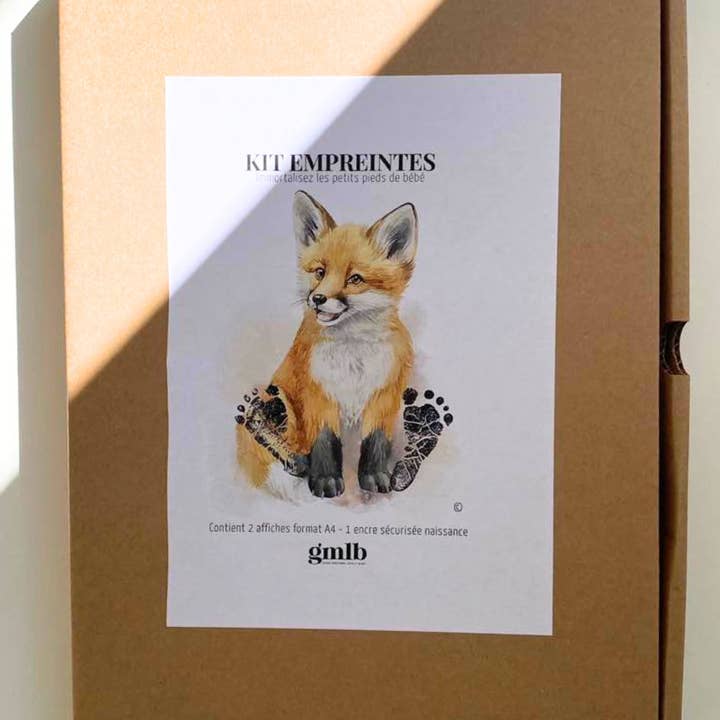 gmlb - Wholesale Hand & Footprint Kit - Kids & Baby - Baby fox footprint kit1