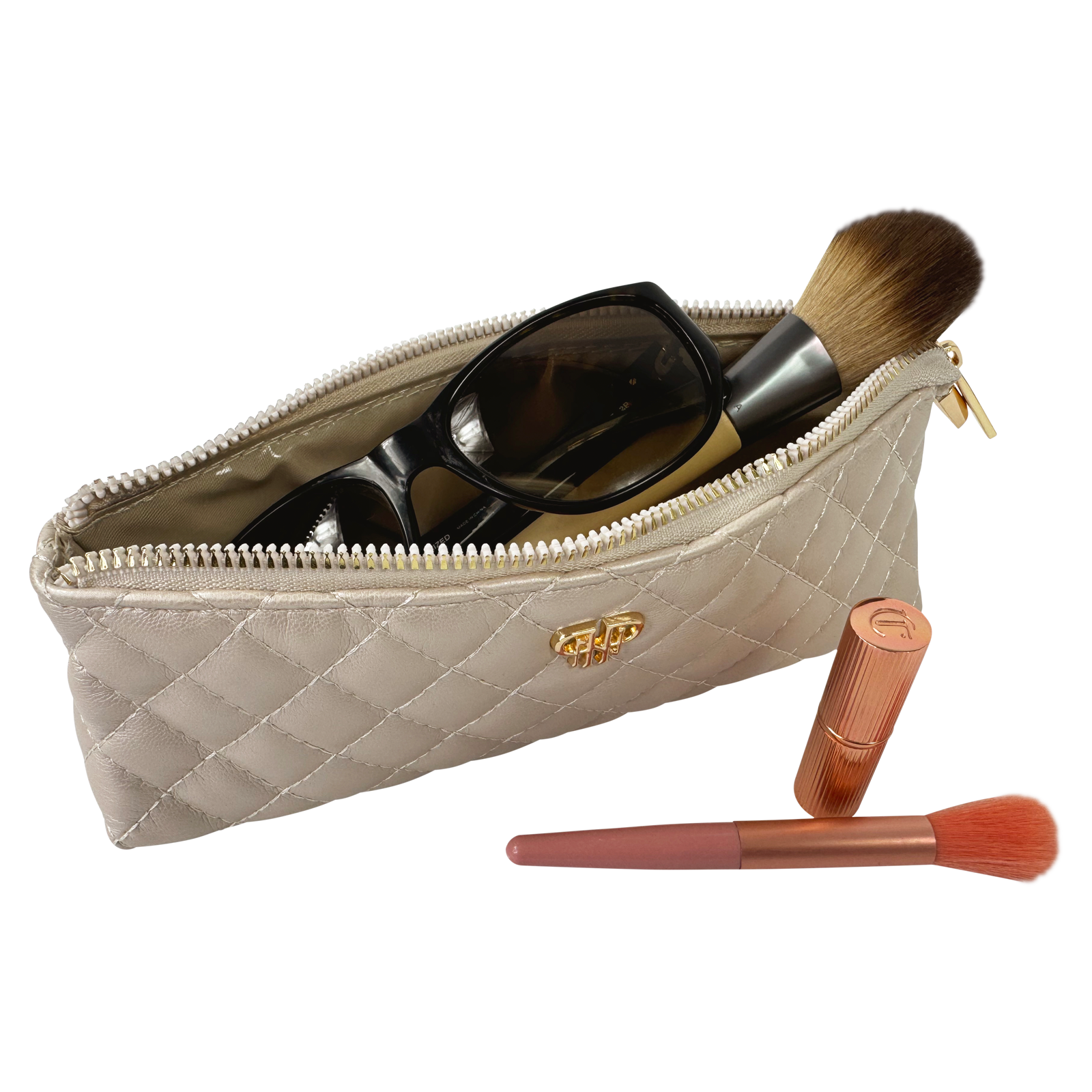 PurseN (new) - Wholesale Make-up tas/toilettas - Sleek Stash Go-To-Case - Parel Gewatteerd1