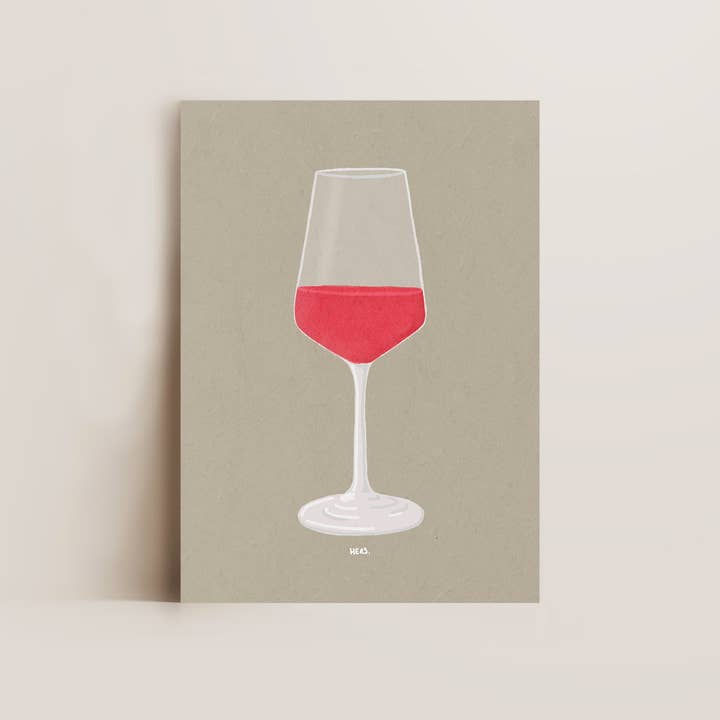 Glass Of Rose Print for wholesale by Alluvion