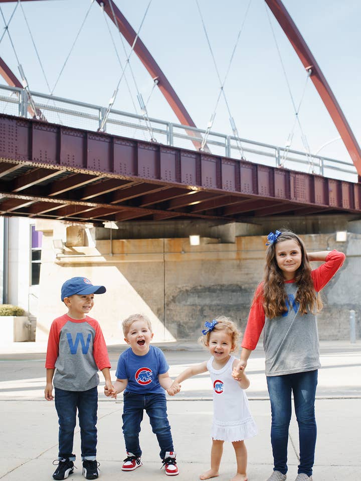 chicago cubbies "w" win shirt kids for wholesale by tori grace outfitters
