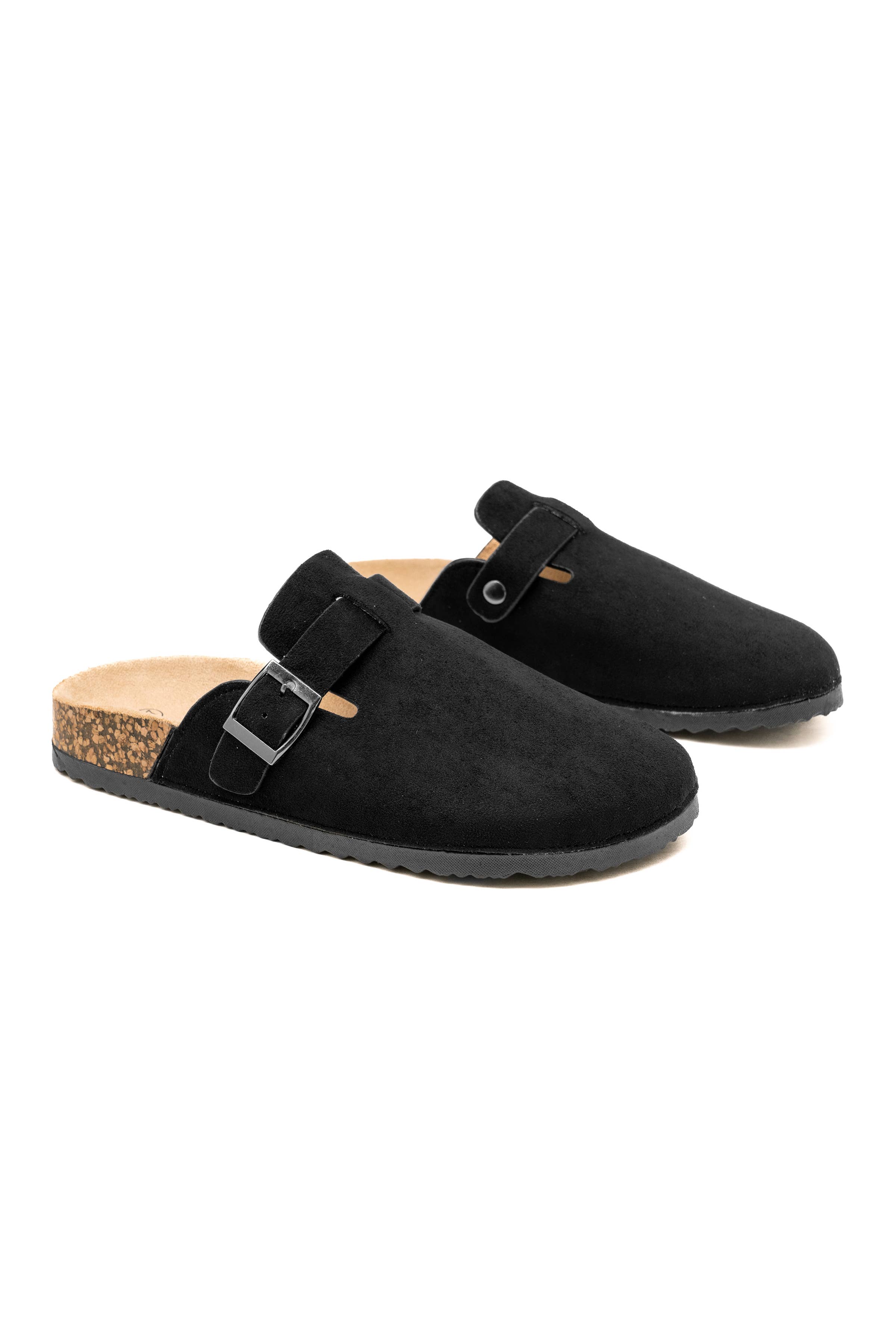 C'M PARIS - Wholesale Mules - Women's - Classic Suedette Mule with Buckle 21101