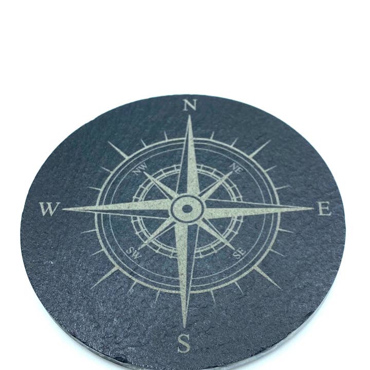 Nautically Northern - Wholesale Coasters - Nautical Coasters in Slate and Bamboo (Set of 4)11