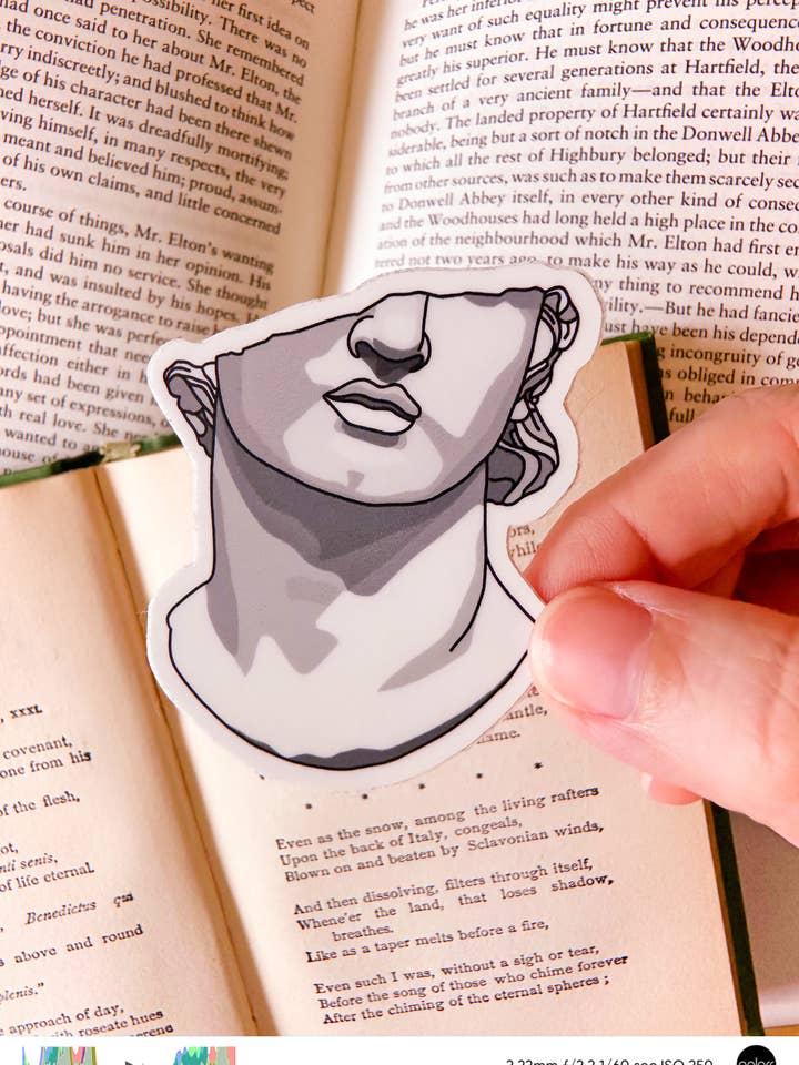 Autocollant Buste Romain pour la vente par Wilde Reverie Co.