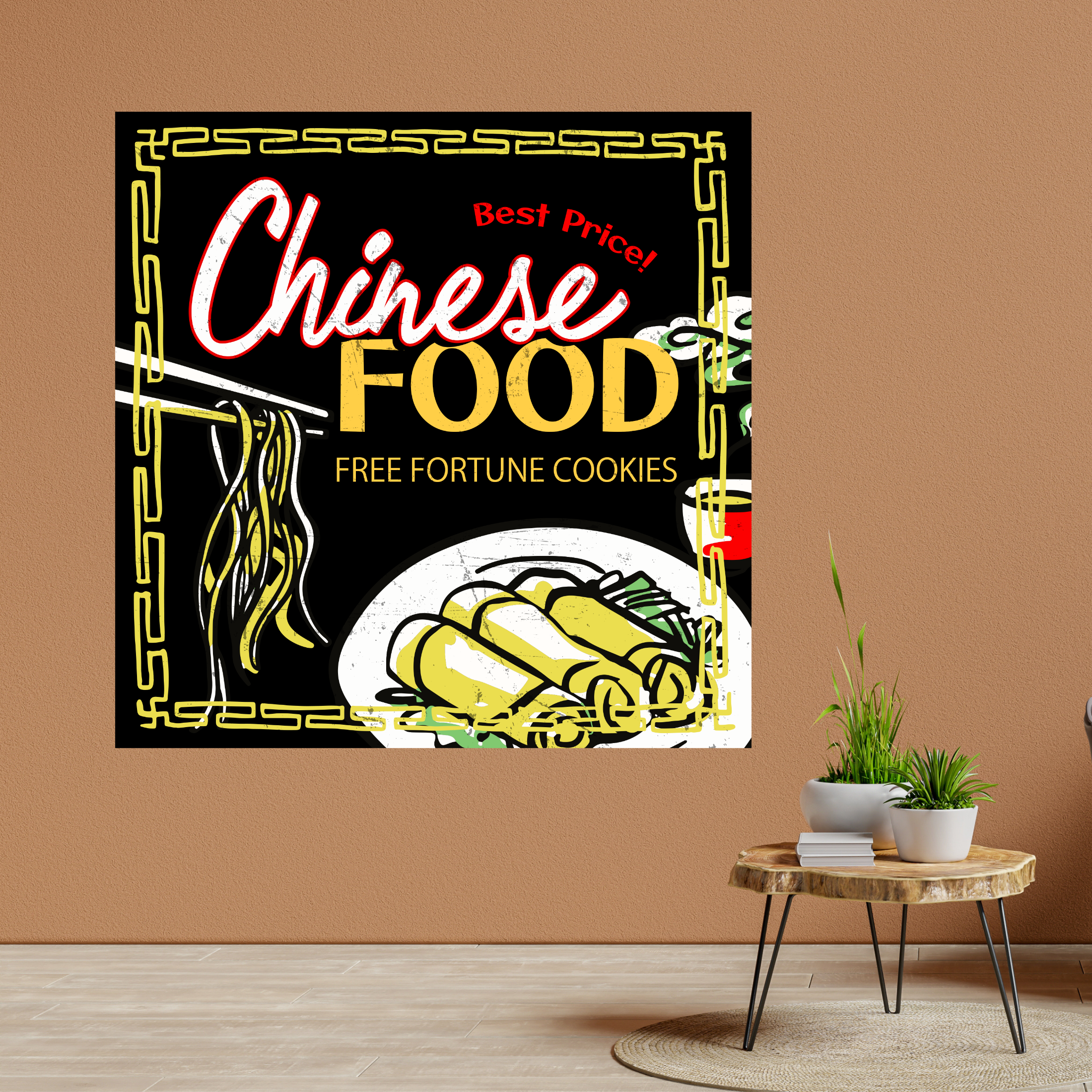 Glow Neon - Wholesale Sign - Chinese Food Print Metal Sign, Chinese Restaurant Retro Deco4