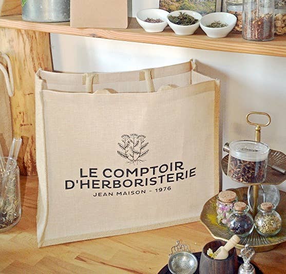 LE COMPTOIR D'HERBORISTERIE - Vendita all'ingrosso Borsa per shopping/spesa - Borsa tote LCH in juta con grande capacità