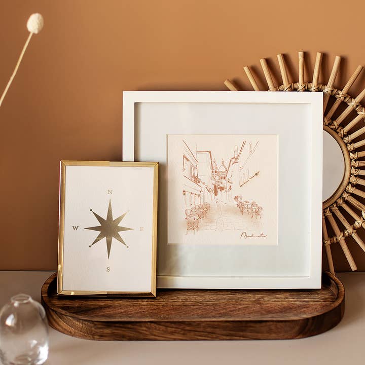 Cityscape Montmartre Paris - Impressão de arte em folha por atacado de Vignetterie