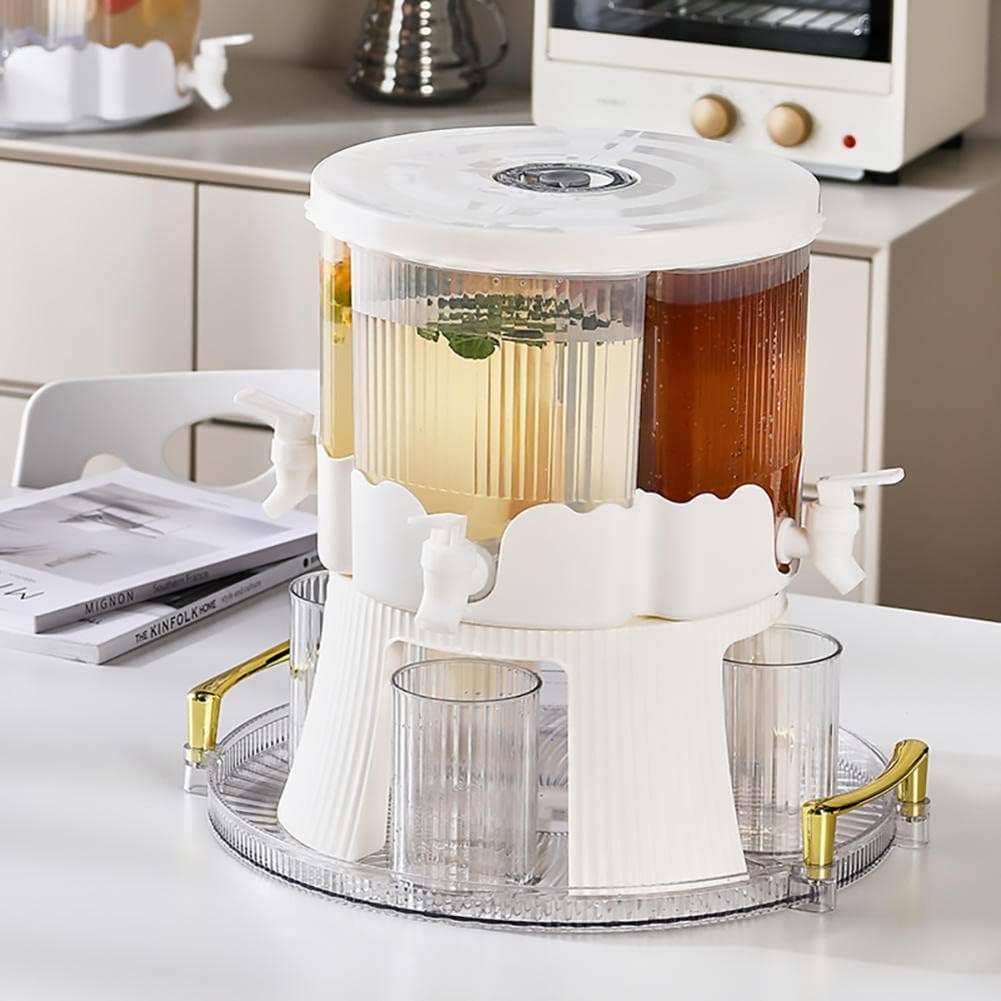 VIGOR - Wholesale Drink Dispenser - Rotary 4 Partition juice drink cold water bottle Fashion par4