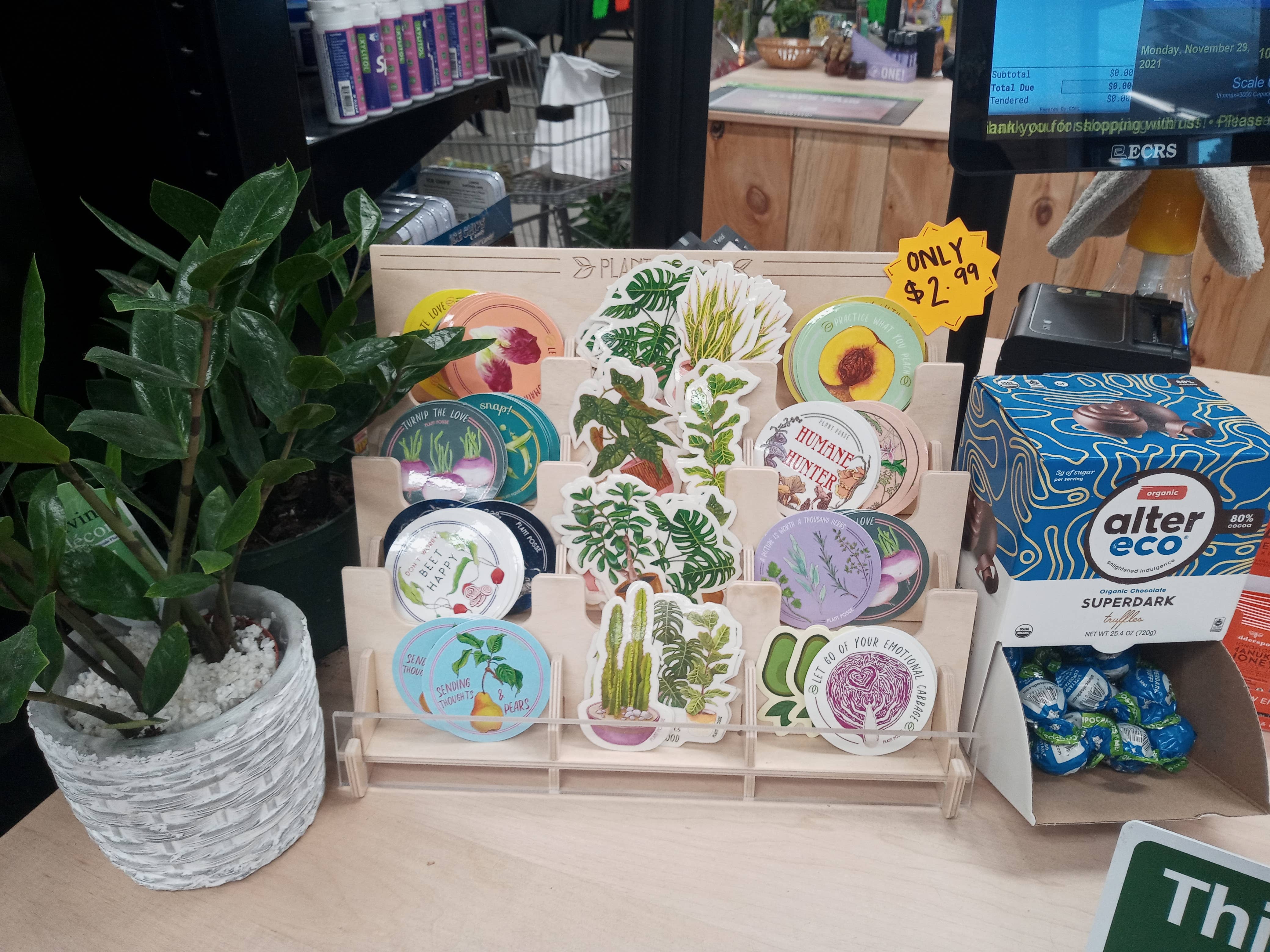 Plant Posse – wholesale Retailer display – Paper & novelty – Sticker Display16