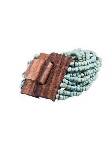 Bijondo - Wholesale Beaded Bracelet - Wooden Buckle Bracelet and Glass Beads, costume jewelry9
