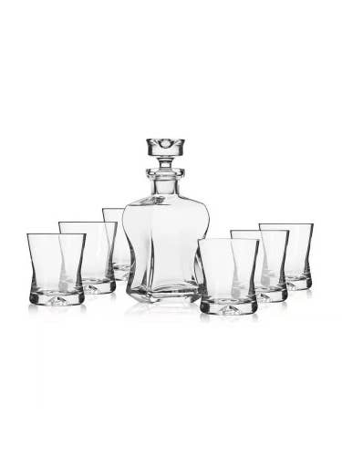 Ensemble à Whisky 7 pièces en Cristallin - SIGNATURE pour la vente par KROSNO