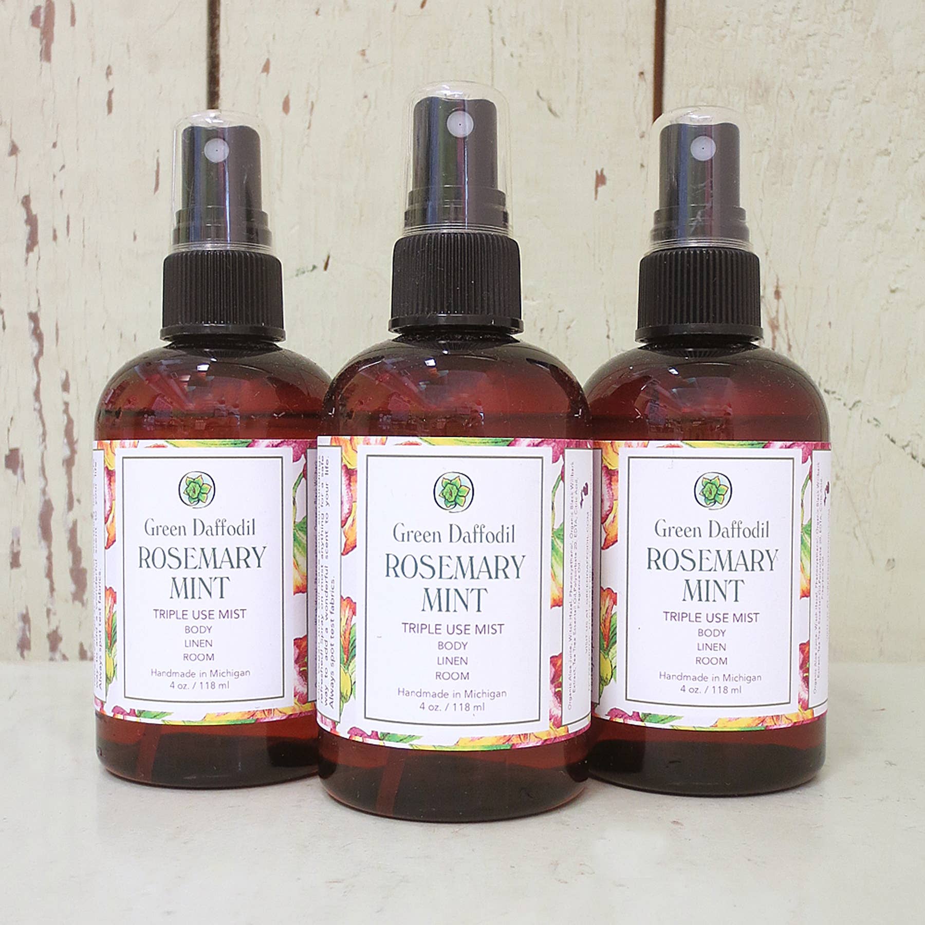 Green Daffodil Bath & Body - Wholesale Room & Linen Spray - Rosemary Mint Room Mist