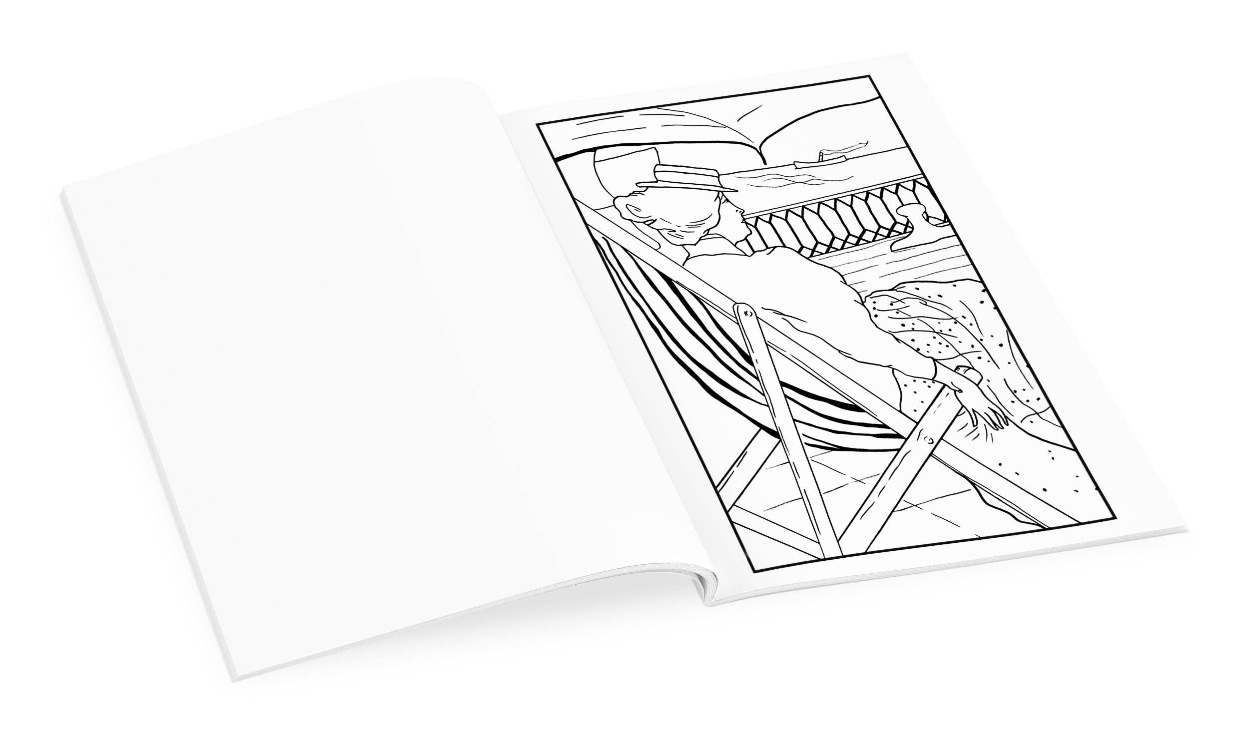 Pomegranate - Wholesale Coloring & Activity Book - Adult - Impressionists on the Water Coloring Book3