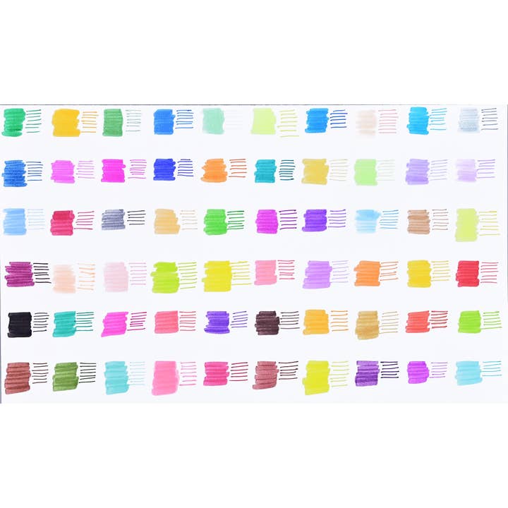 Peter Pauper Press - Wholesale Marker - Studio Series Dual-Tip Coloring Markers (set of 60)