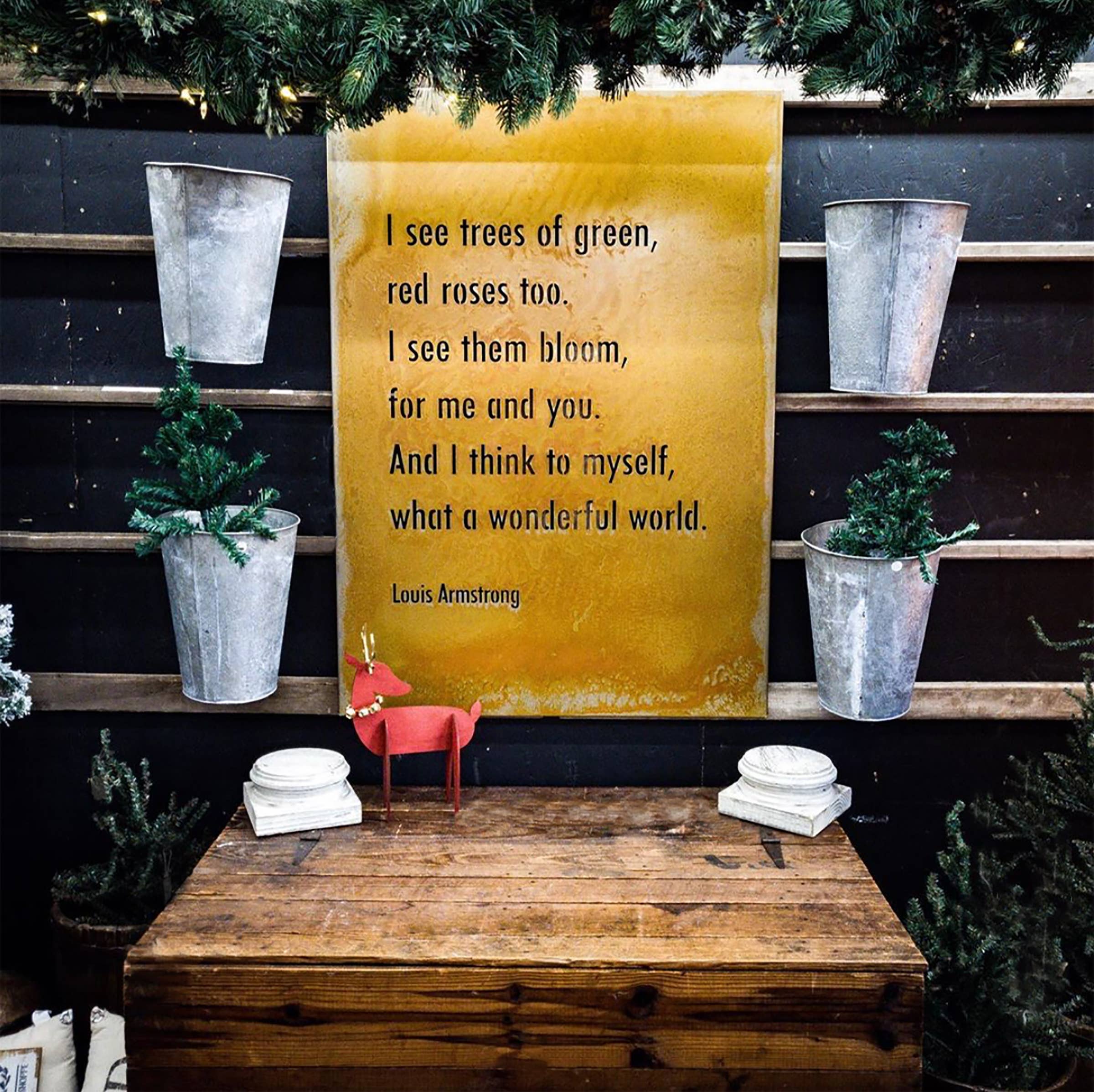 Prairie Dance - Wholesale Sign - Wonderful World Wall Art, I See Trees Louis Armstrong Lyrics15