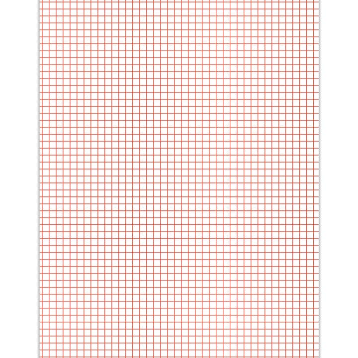 Papier cadeau rouge MODERN GRID (FEUILLE) pour la vente par MELLOWWORKS