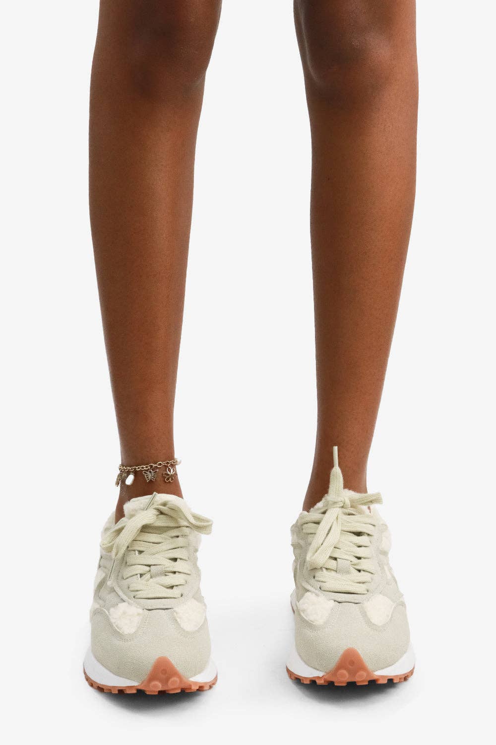 Lemonade Shoes - Wholesale Lifestyle Sneakers - Women's - CALINO - Suede Sneaker w/ Shearling Detail and Chunky Sole14