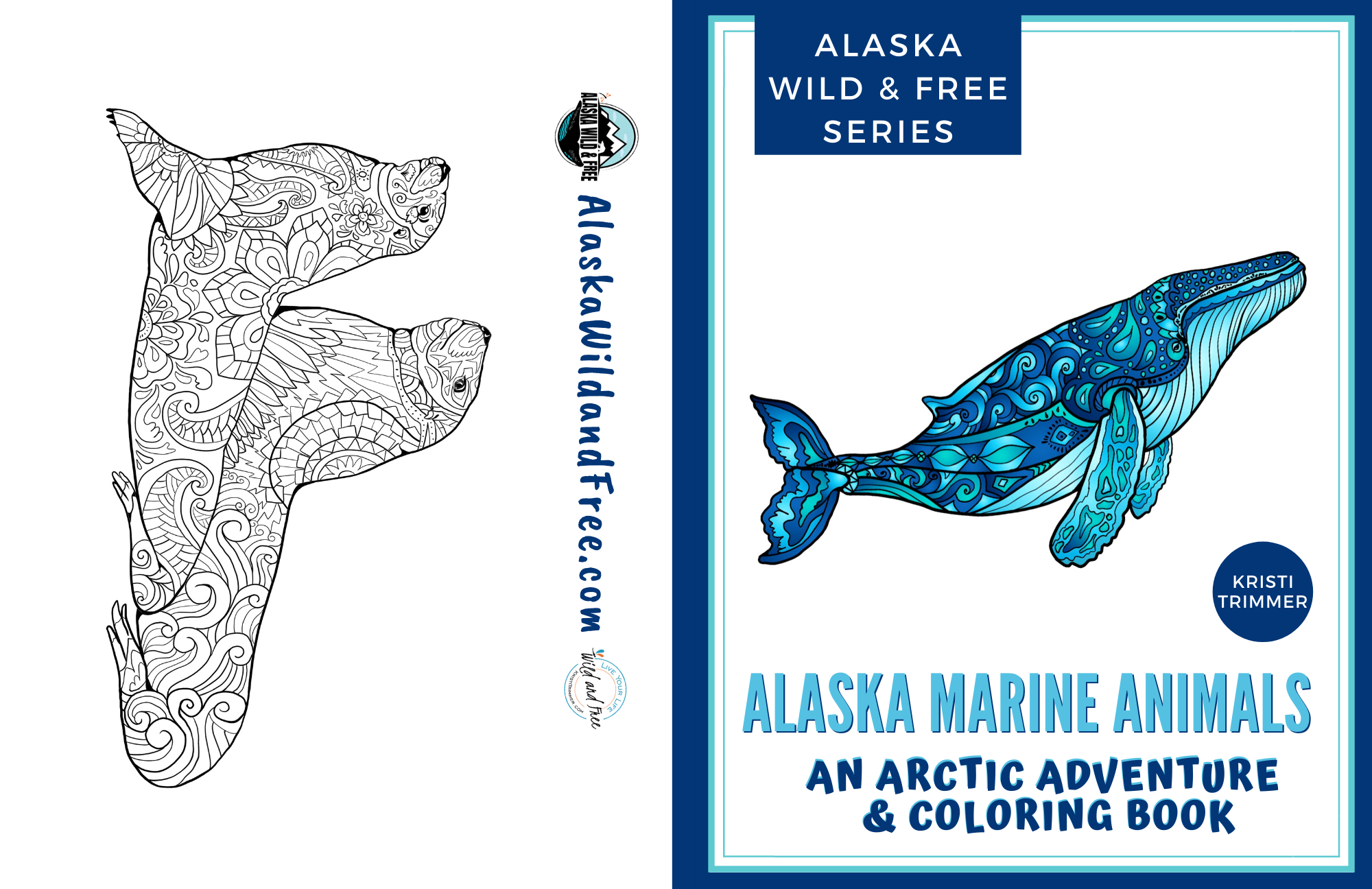 Alaska Wild & Free - Wholesale Kleurboek - Volwassene - Kleurboek met Zeedieren van Alaska1