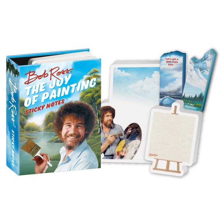 Unemployed Philosophers Guild - Wholesale Sticky Notes - Bob Ross Sticky Notes0