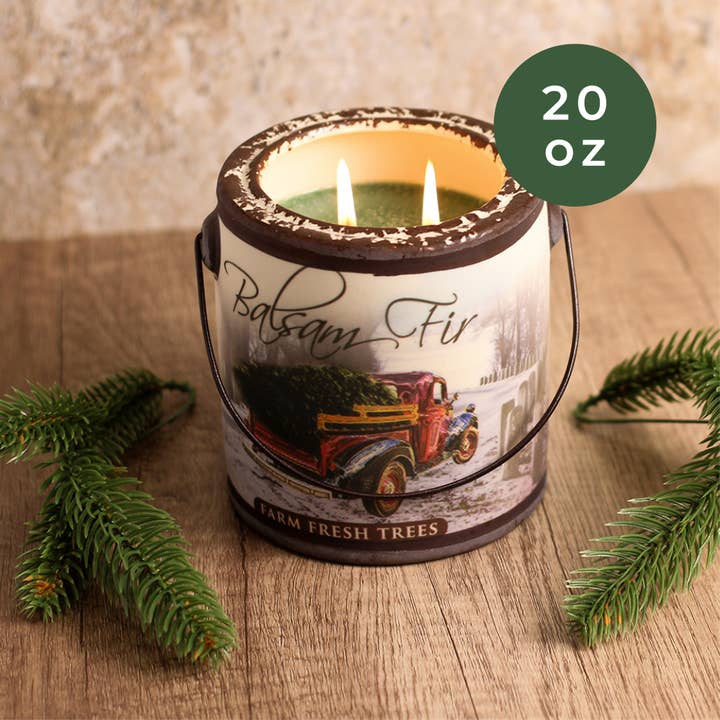 A Cheerful Giver - Wholesale Jar/Filled Candle - Farm Fresh Candle (20oz.) – Balsam Fir1