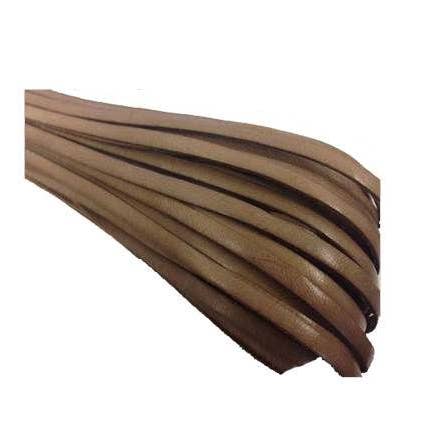 FLAT LEATHER ITALIAN - 4 MM - DARK NATURAL for wholesale by Sun Enterprises B.V.