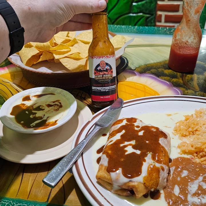 Scary Jerry's Mountain Fire Hot Sauce - Wholesale Hot Sauce - Preacher's Rock Reaper Hot Sauce10