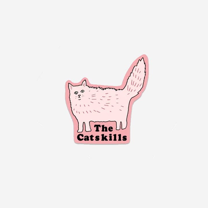 Sticker / Catskills Cat / Pink for wholesale by Hartland Cards