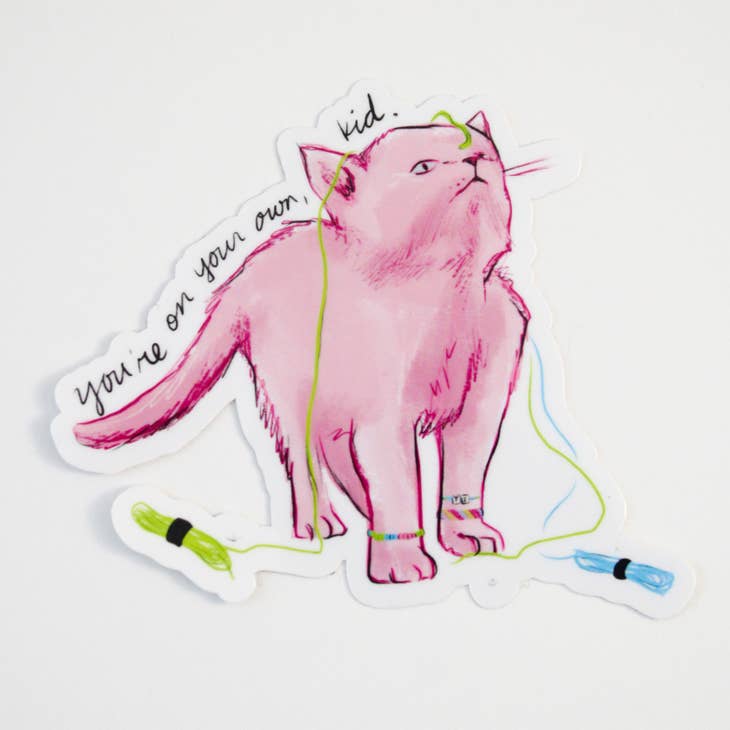 Amy Hartelust Art and Illustration - Wholesale Sticker - Yoyok Cat Vinyl Sticker