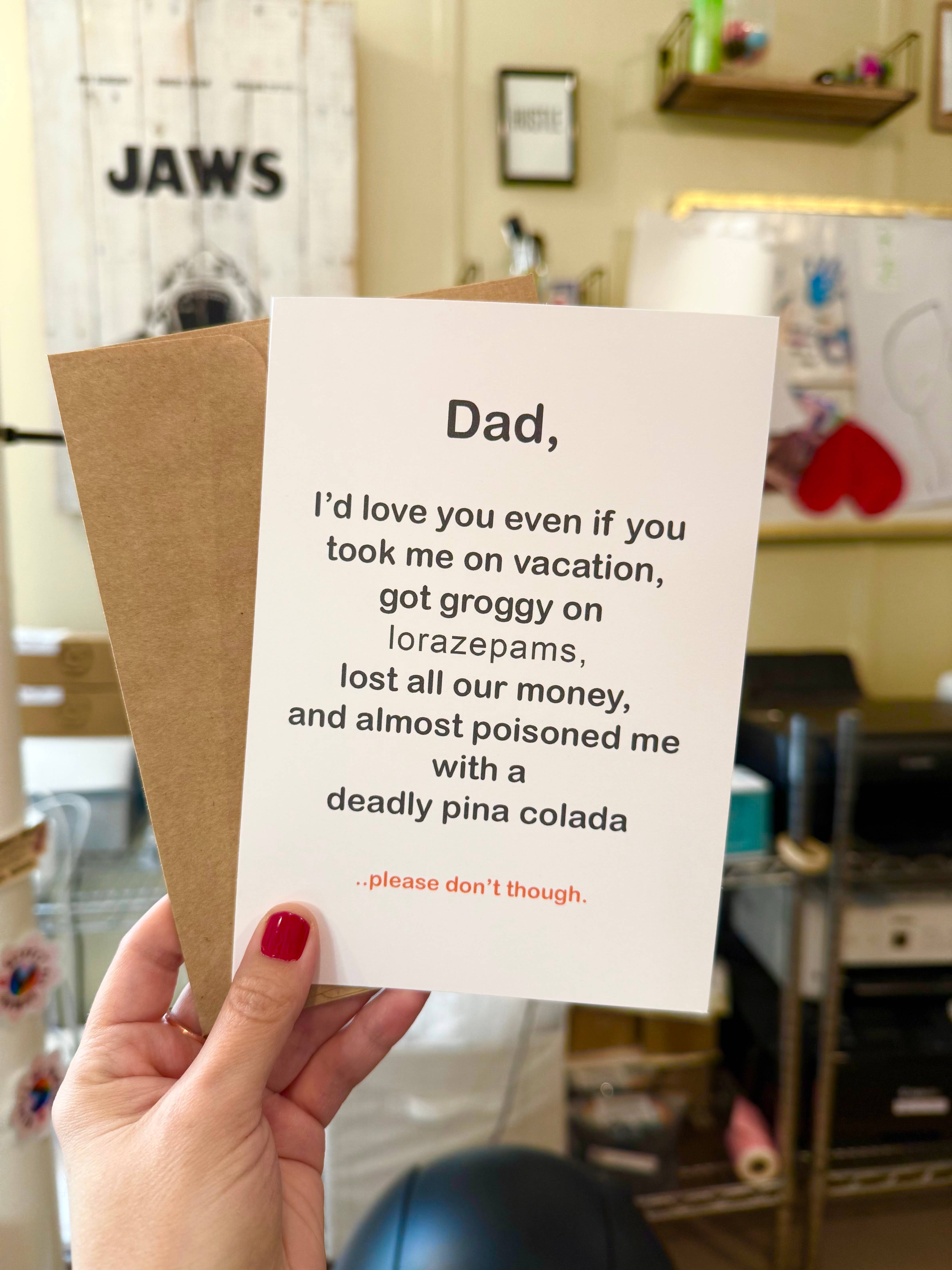 Tiny Baker Creations - Wholesale Father's Day Card - White Lotus Father’s Day Card | Card for Dad | Pop Culture6