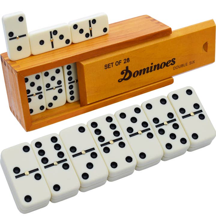 Dominoes Set for Adults and Kids - Dominoes Double 6 for wholesale by Queensell