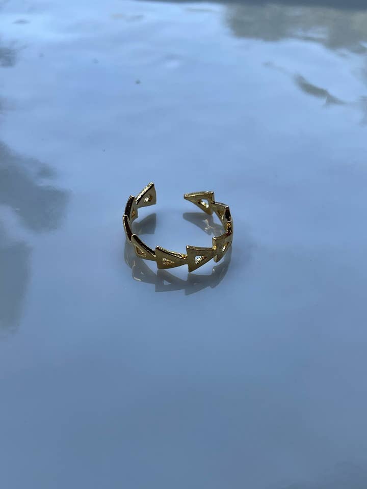 Triangles ring for wholesale by Kristina Cole Designs