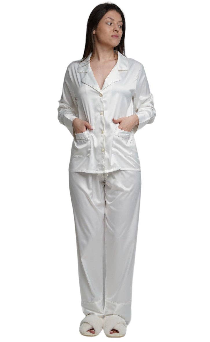 Taniri – wholesale Sleepwear set – Women's – ASHLEY LONG MATTE SATIN  PAJAMAS35