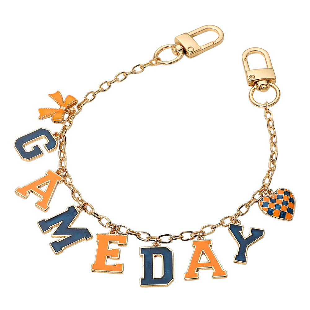 Sensibling Corp. – wholesale Handväske- och väskaccessoar – Dam – Fotboll SPELDAG Meddelande Båge Hjärta Berlock Station Väska Kedjeberlock11