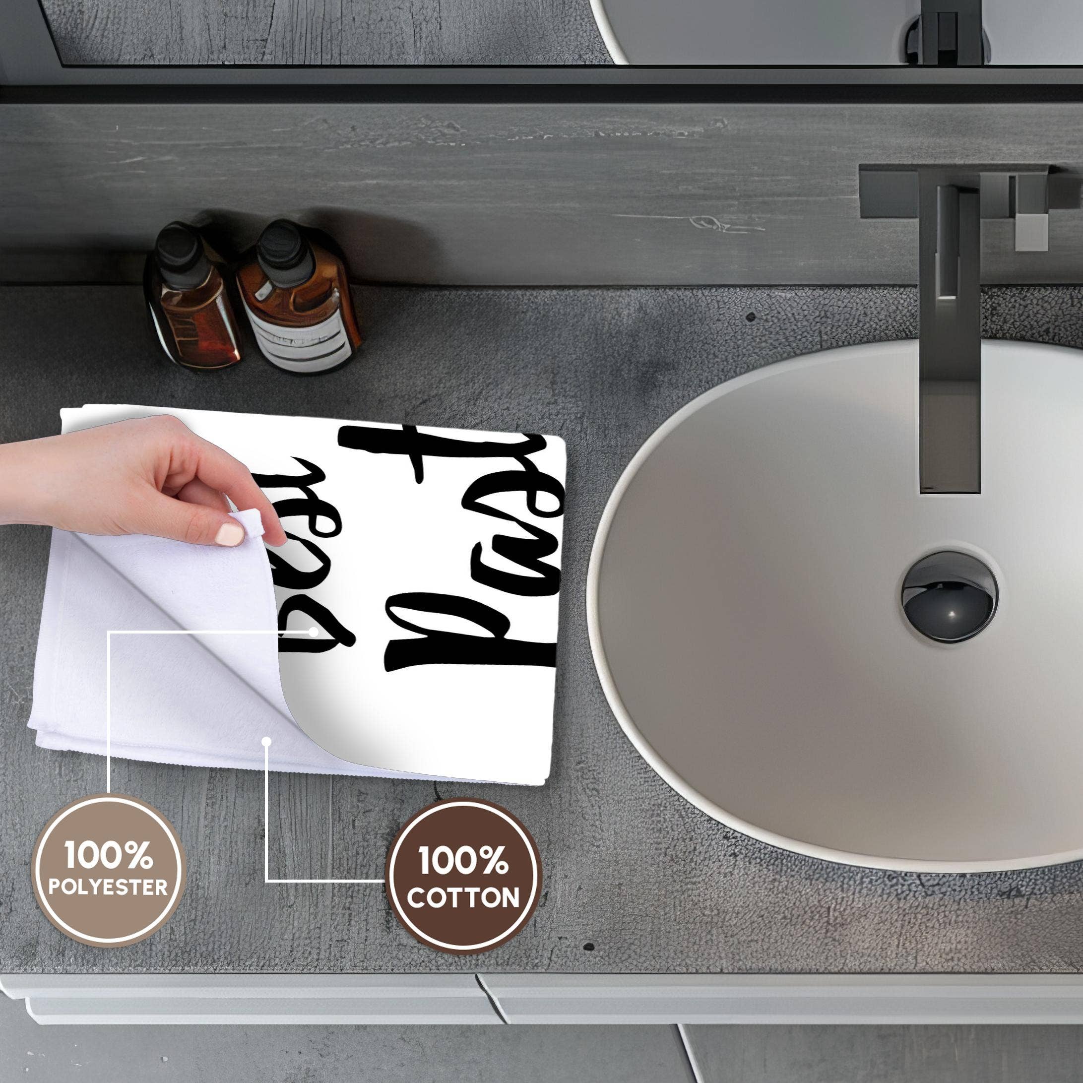 3dRose - Vendita all'ingrosso Asciugamani da bagno - 3dRose, Miglior Pastore di Sempre Design in Scritta Nera con Motivo a Cuore Rosso, Asciugamano3