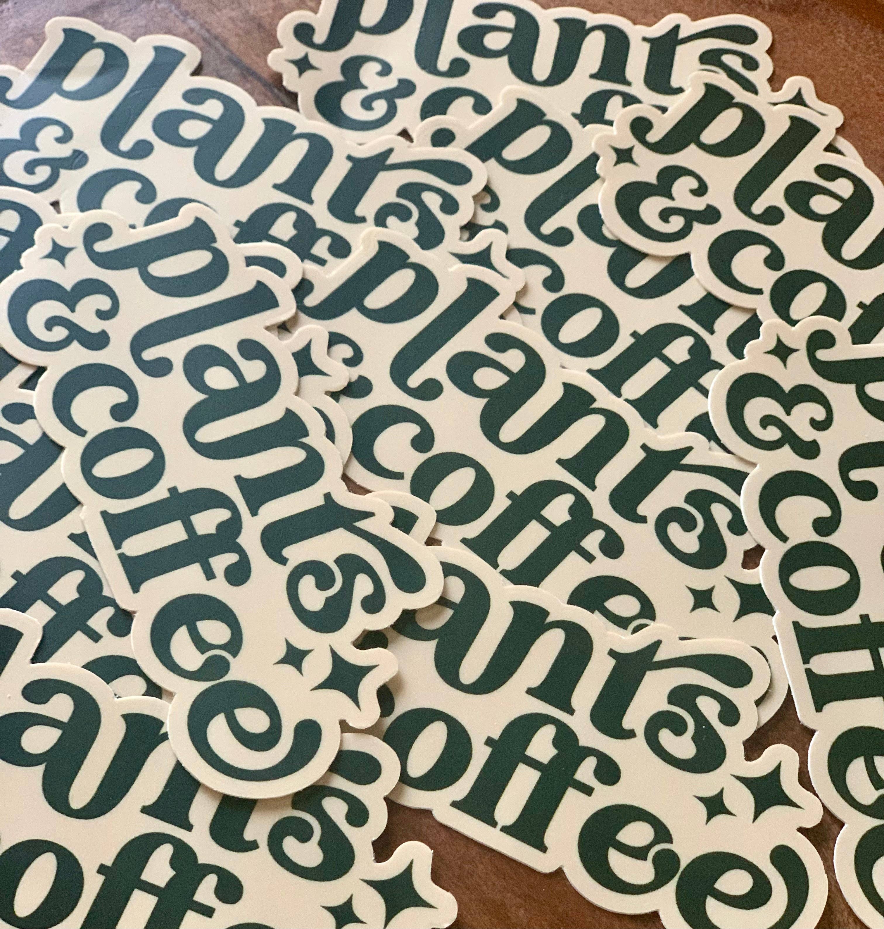 Axle Rose Co - Wholesale Sticker - Plants & Coffee Sticker3