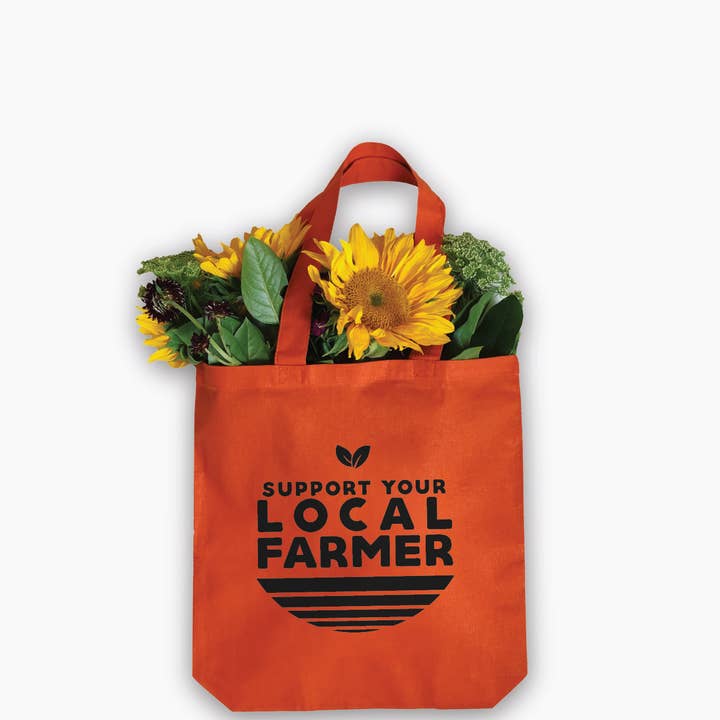 Nature Supply Co - Wholesale Tote Bag - Women's - Support Your Local Farmer Eco Friendly Canvas Tote Bag | Reusable Bag | Gift