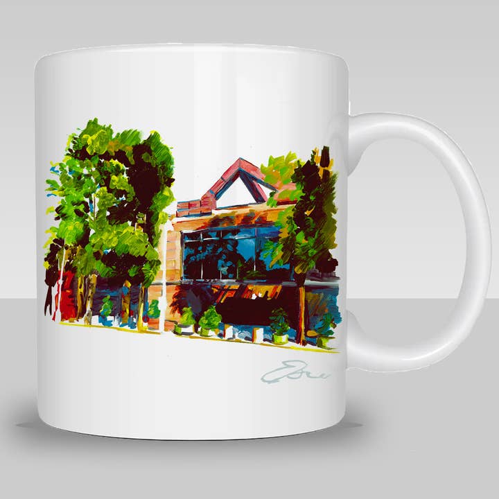 Dallas – Tazza da caffè del Crow Museum of Asian Art per la vendita all'ingrosso da parte di Eric Hanson Artwork