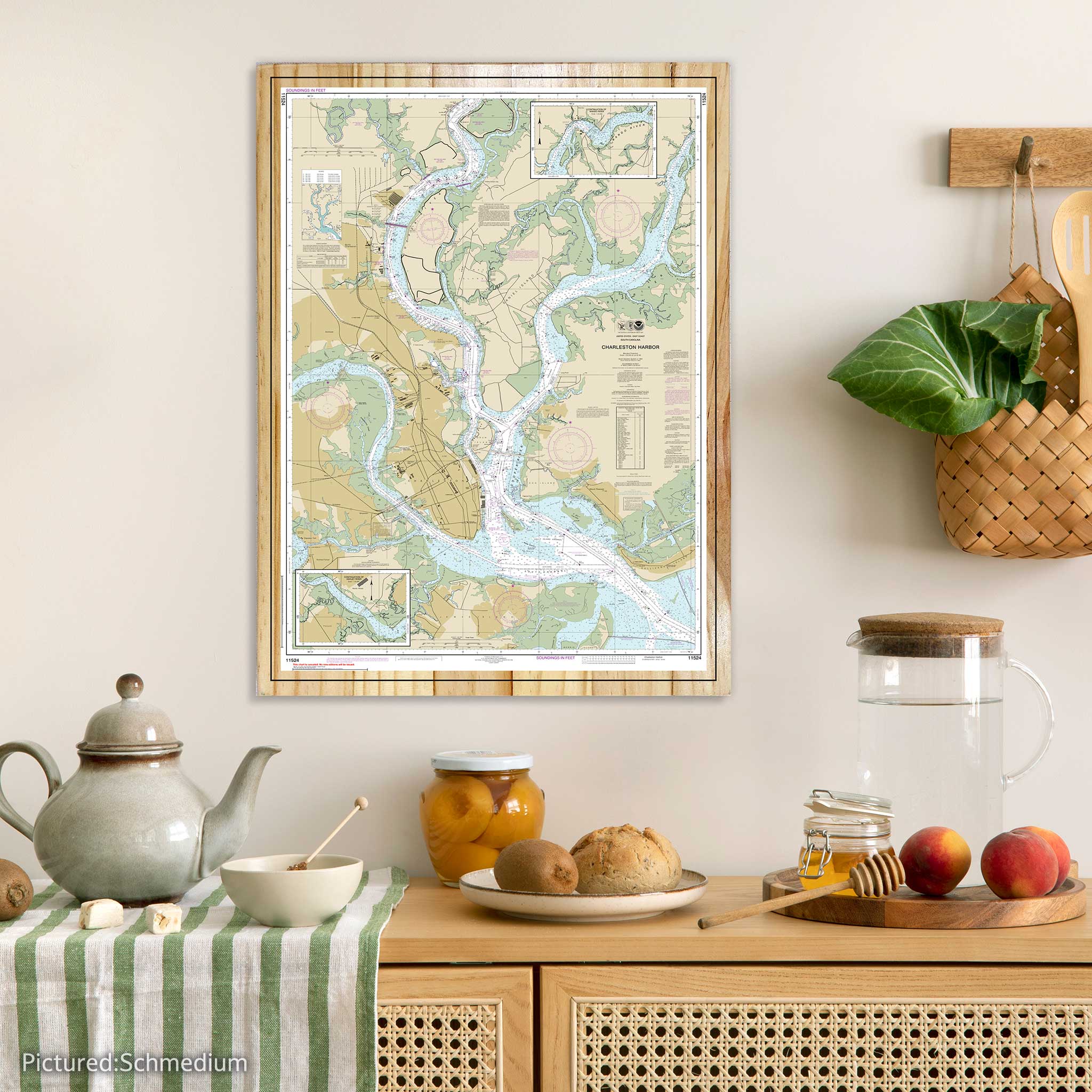 Fire & Pine – Mapa por atacado – Mapa Náutico do Porto de Charleston (NOAA)4