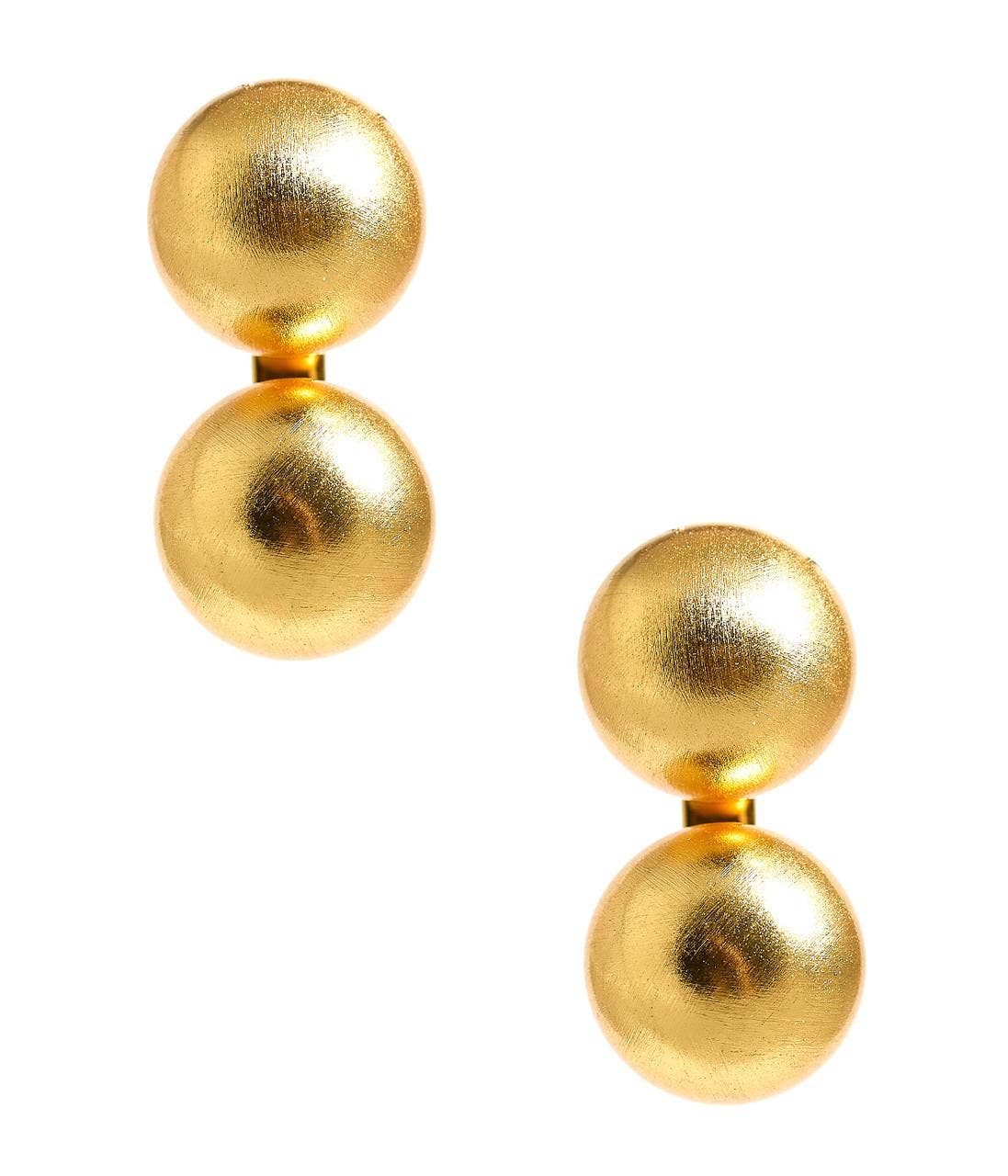 Lisi Lerch - Wholesale Stud/Post Earrings - Large Belle Stud - Brushed Gold - Belle of the Ball - 18k Gold Plated - WS0