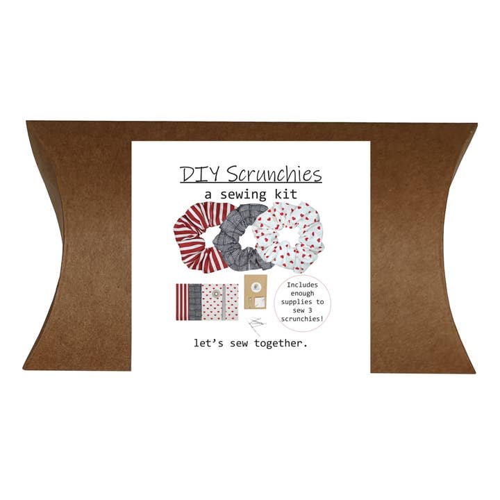 DIY Scrunchie Sewing Kit for wholesale by Butterscotch Sewing
